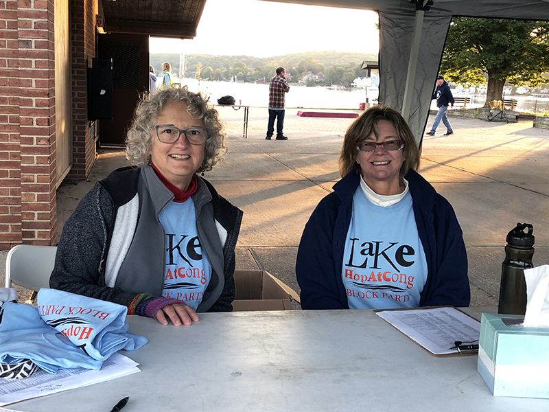 Volunteers at the Lake Hopatcong Block Party