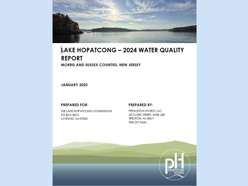 2024 Lake Hopatcong Water Quality Report Cover